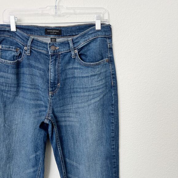 [Banana Republic] Dark Wash High Rise Ankle Length Girlfriend Fit Jeans Sz 29/8 - Picture 7 of 12